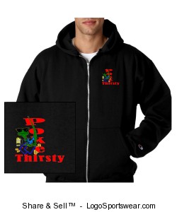 Champion Adult Powerblend Full Zip Hooded Sweatshirt Design Zoom